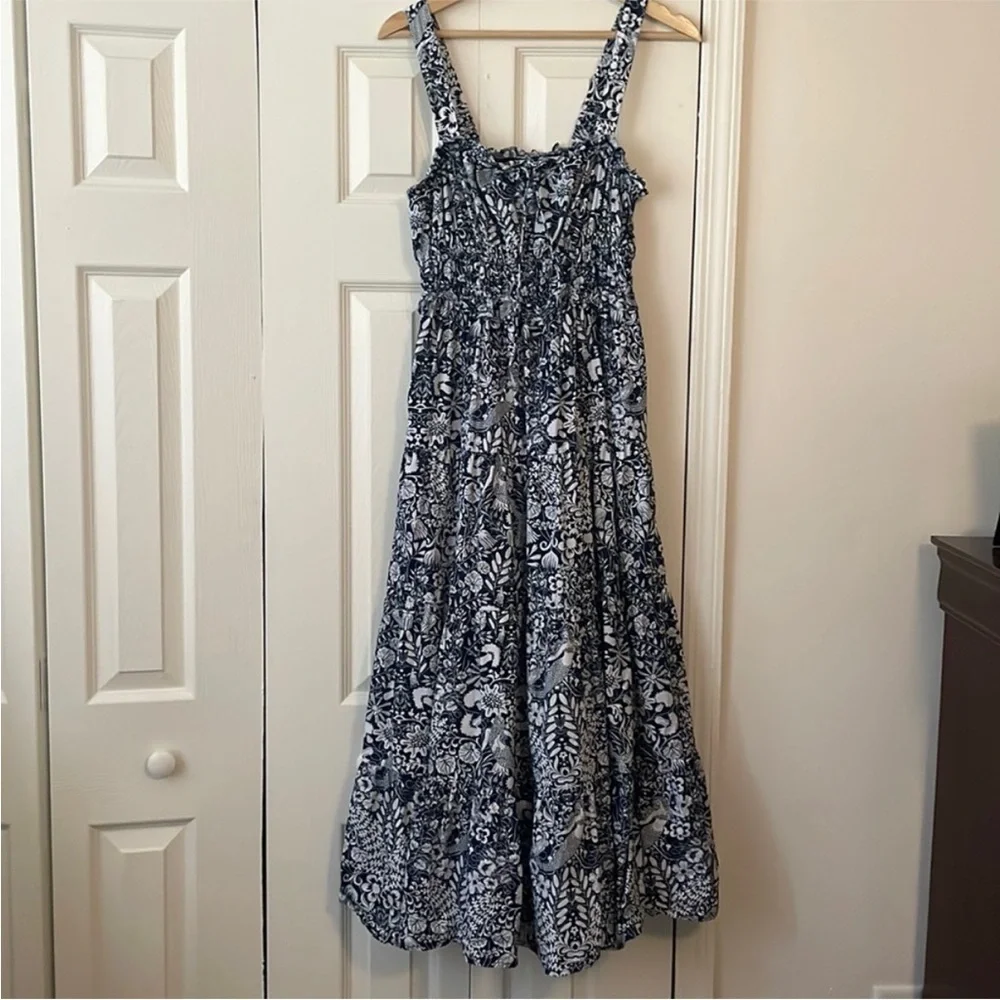 J. Crew Smocked Mermaid Sevilla Dress